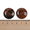 Natural Mahogany Obsidian Cabochons G-H1596-FR-25mm-22-3