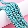 1 Strand Rondelle Synthetic Turquoise Beads Strands X-TURQ-G109-8x5mm-06-6