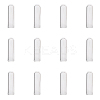 12Pcs Transparent Glass Straw Dustproof Covers AJEW-FG0002-37A-1