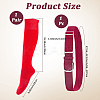1 Pair Polycotton Solid Color Football Socks AJEW-CL0001-33B-2