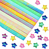 900Pcs 10 Bags Lucky Star Origami Paper DIY-SC0031-29-1