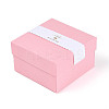 6Pcs 6 Colors Cardboard Jewelry Watch Storage Boxes CBOX-N015-05D-4