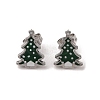 3 Pairs 3 Styles Christmas 304 Stainless Steel Hoop & Studs Earrings Set for Women EJEW-K279-12C-P-3