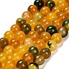 Dyed Natural Agate Beads Strands G-G203-10F-10mm-2