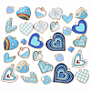 30Pcs 15 Styles Alloy Enamel Pendants ENAM-YW0004-18-1