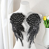 2Pcs 2 Styles Polyester Embroidery Sew on Appliques DIY-CY0001-02B-03-4