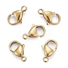 Ion Plating(IP) 304 Stainless Steel Lobster Claw Clasps LS-X-STAS-H353-D-02G-2