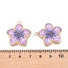 Rack Plating Alloy Enamel Pendants LS-ENAM-N056-365KCG-03-3