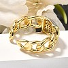 Brass Micro Pave Cubic Zirconia Cuff Rings RJEW-U035-03GP-3