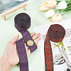   2Pcs 2 Colors Ethnic Style Embroidery Polyester Ribbons OCOR-PH0003-91-3