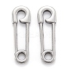 Non-Tarnish 304 Stainless Steel Safety Pin Pendant Charms X-STAS-M291-12P-1