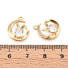 Brass Micro Pave Cubic Zirconia Pendants KK-N263-49G-3