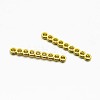 9-Hole Rectangle Zinc Alloy Spacer Bars PALLOY-E377-05G-1