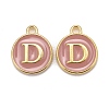 Golden Plated Alloy Enamel Charms ENAM-S118-07D-1