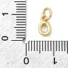 Brass Cubic Zirconia Charms KK-G554-02A-01-3