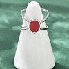 Oval 304 Stainless Steel Enamel Cuff Rings for Women RJEW-G355-03P-02-3