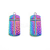 Ion Plating(IP) 201 Stainless Steel Pendants STAS-N098-235M-3
