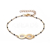 Infinity 201 Stainless Steel Link Bracelets BJEW-JB05288-03-1