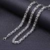 Stainless Steel Byzantine Chain Necklaces for Men FS-WG56795-175-1
