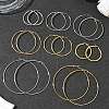 4 Pairs 4 Styles Stainless Steel Hoop Earrings EJEW-YW0001-14G-5