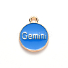 Alloy Enamel Pendants X-ENAM-S124-01B-02I-3