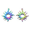 Ion Plating(IP) 201 Stainless Steel Pendants STAS-N098-051M-2