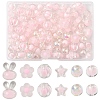 60G 6 Styles Transparent Acrylic Beads Sets TACR-YW0002-50-1