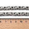 Non-Tarnish 201 Stainless Steel Byzantine Chain Necklaces NJEW-V0299-07-3