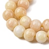 Ombre Effect Dyed Glass Beads Strands X-GLAA-T031-01O-07-4