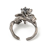 Star Zinc Alloy Open Cuff Ring LS-RJEW-Z048-01B-01-3