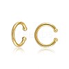 Brass Cuff Earrings and Hoop Earrings Sets EJEW-BB35146-16