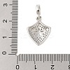 Rack Plating Brass Micro Pave Clear Cubic Zirconia Pendants KK-S380-37A-P-3