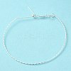 925 Sterling Silver Twisted Bracelets BJEW-G680-01S-2