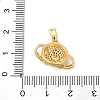 Brass Micro Pave Cubic Zirconia Pendants KK-F917-05A-G-3