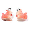 Flocky Resin Pendants LS-X-RESI-N032-05-4