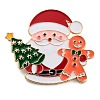 Christmas Theme Alloy Enamel Brooches JEWB-S022-03C-1