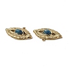 PVD Vacuum Plating 201 Stainless Steel Natural Natural Agate Pendants STAS-C064-VC913-4