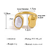 304 Stainless Steel with Plastic Pearl Cuff Open Rings FS-WGD589A-01-1