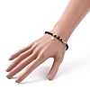 Natural Howlite & Dyed & Heated Black Agate Beaded Bracelets Sets BJEW-JB09045-3