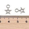 SHEGRACE Brass Star Charms XGR0160P-101P-3