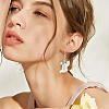 80Pcs 8 Styles Acrylic Flower Pendants PALLOY-SC0001-19-5