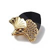 Real 18K Gold Plated Rack Plating Brass Micro Pave Clear Cubic Zirconia Pendants KK-C015-24G-07-2