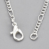 Brass Coated Iron Figaro Chain Necklace Making LS-MAK-T006-03S-3