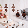 50Pcs Wood Stud Earring Finding FIND-SP0001-19C-4