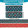 2 Bundles 2 Styles Ethnic Style Polyester Embroidery Ribbons OCOR-FG0002-29-2