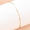 201 Stainless Steel Satellite Chain Bracelets for Women BJEW-G767-01D-G-1