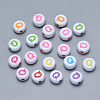 Craft Acrylic Horizontal Hole Letter Beads SACR-S201-11Q-1