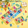 Wood Alphabet & Number Puzzles for Toddlers AJEW-PH0004-29B-3