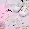 30Pcs 15 Styles Alloy & Resin & Plastic Imitation Pearl Shoes Charms HJEW-HY00121-2