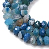 Natural Banded Agate/Striped Agate Beads Strands G-E605-A02-02B-5